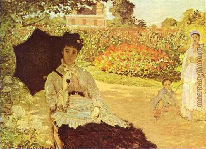 Camille Monet in the Garden painting - Claude Monet Camille Monet in the Garden art painting
